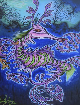 Framed Mr. Dragon Print