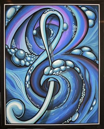 Framed Sense Of Music Print