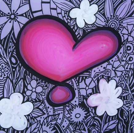 Framed Heart 13 Print