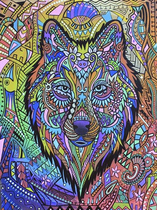 Framed Animals Of Pride - Wolf Print