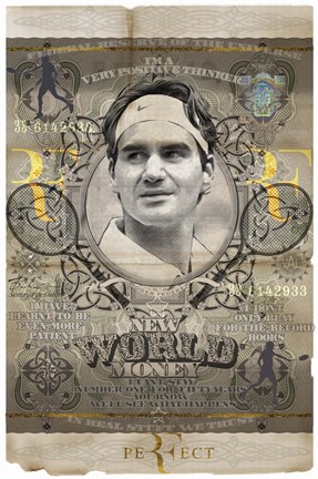 Framed Federer Print