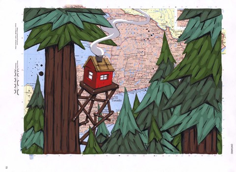 Framed Getting Away From It All Print