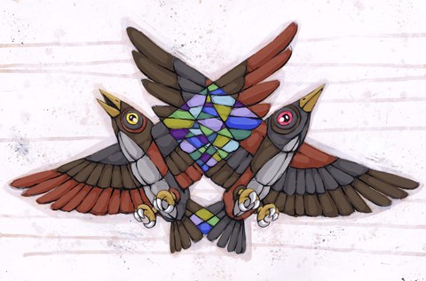 Framed Where Our Paths Cross Print