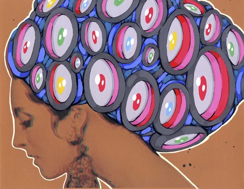 Framed All Eyes On Her Print