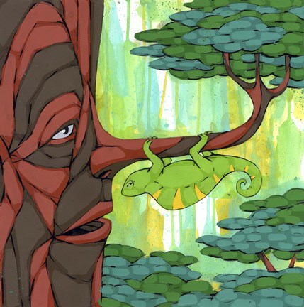 Framed Camouflage Conversations Print