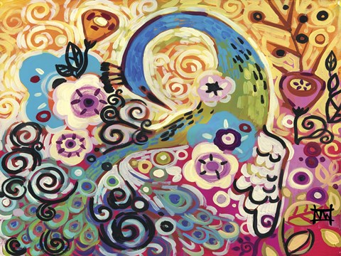 Framed Whimsical Landscape Print