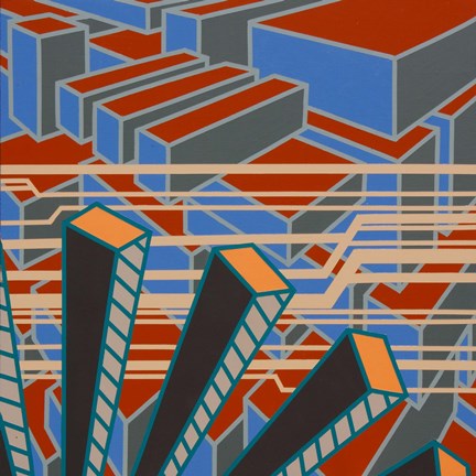 Framed Lines Project 65 Print