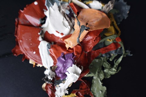 Framed Color Cups &amp; Tape 59 Print