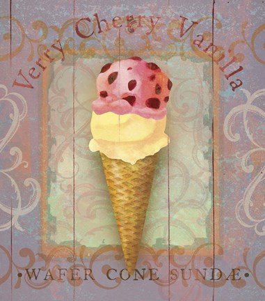 Framed Parlor Ice Cream I Print