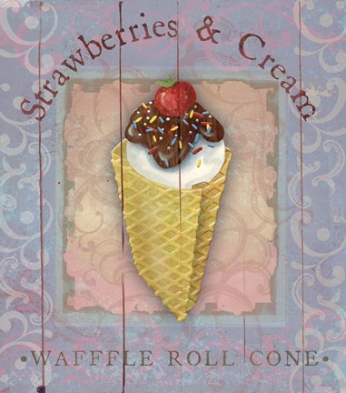 Framed Parlor Ice Cream III Print
