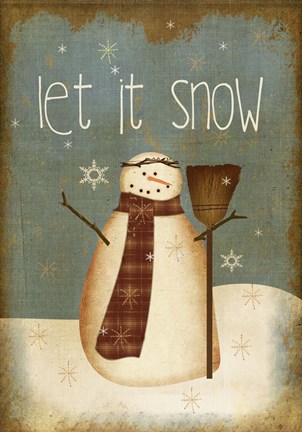 Framed Let It Snow Print