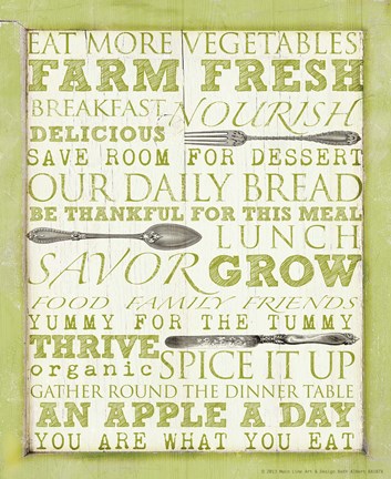 Framed Eat Subway Art Print