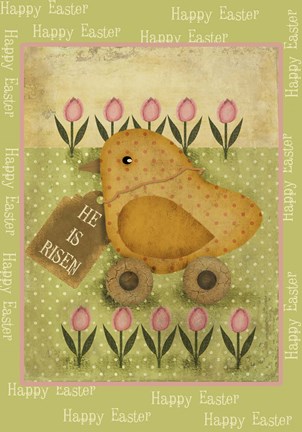 Framed Single Easter Chick Xl Print