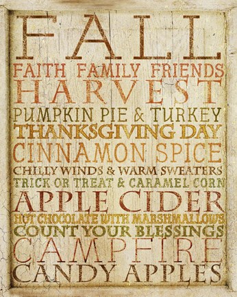 Framed Fall Subway Art Print