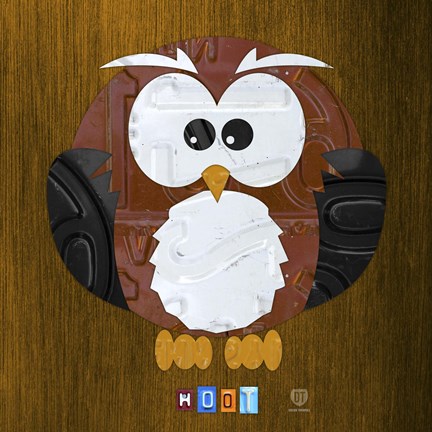 Framed Hoot The Owl Print