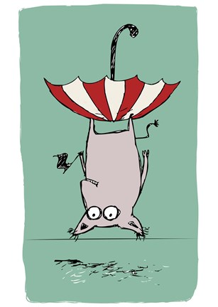 Framed Upside Down Animal Print