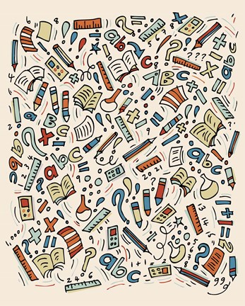 Framed School Stuff Print