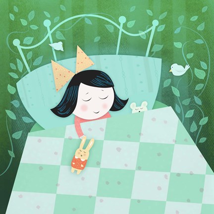 Framed Sweet Dream Girl Print