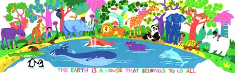 Framed Earth Is a House Print