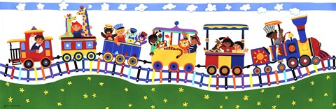 Framed Train Panel Print