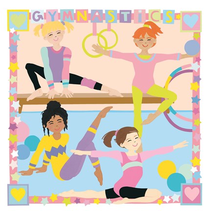 Framed Gymnastics Print