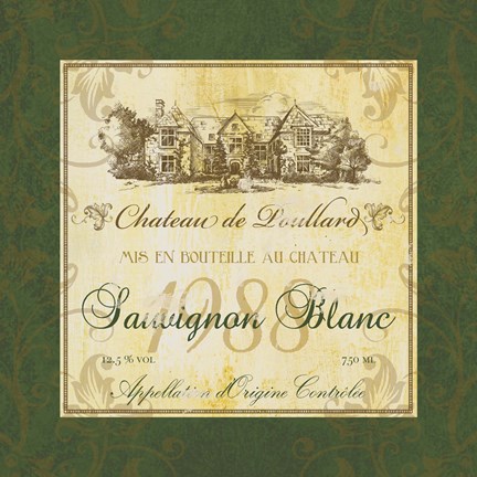 Framed Sauvignon Blanc Print