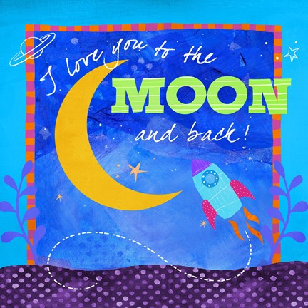 Framed To The Moon Print