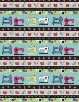 Framed Sewing 3 Print