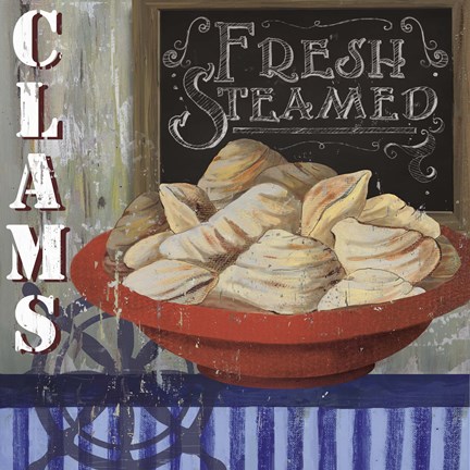 Framed Clams Print