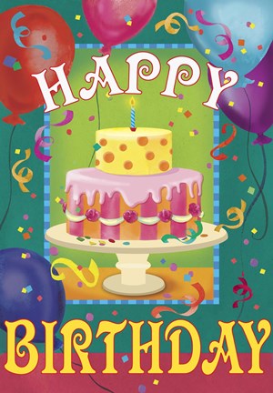 Framed Happy Birthday Print