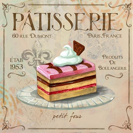 Framed Patisserie II Print