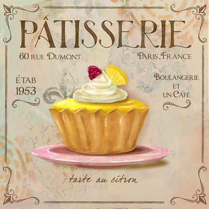 Framed Patisserie IV Print