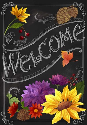 Framed Chalkboard Welcome Print