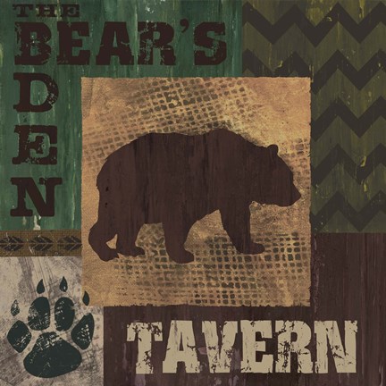 Framed Bear&#39;s Den Tavern Print