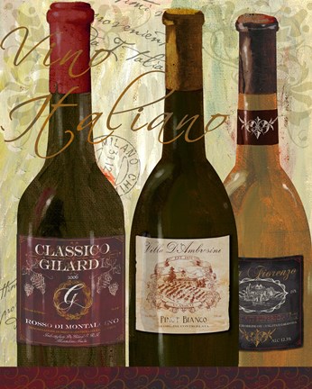 Framed Vino Italiano Print