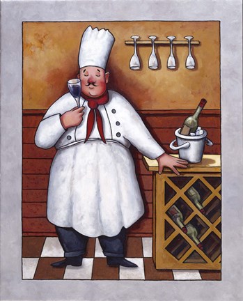 Framed Chef II Print
