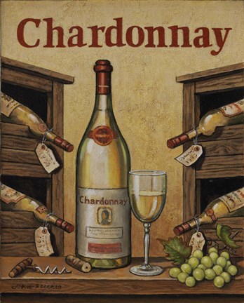 Framed Chardonnay Print