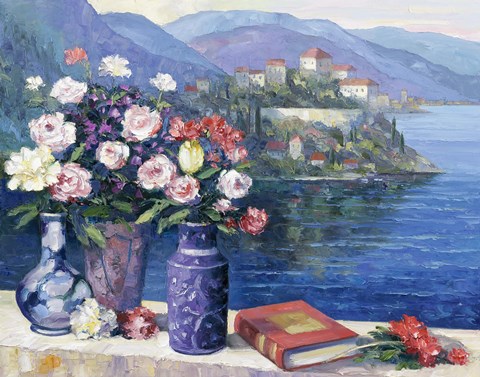 Framed Mediterranian Scene Print