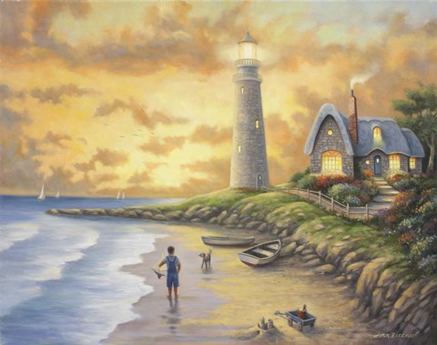 Framed Lighthouse Print