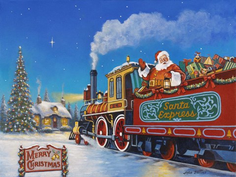 Framed Santa Express Print