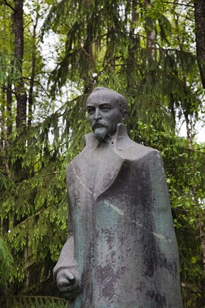 Framed Lithuania, Grutas Park, Statue of Felix Dzezhinsky Print