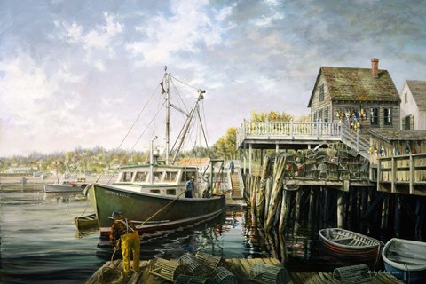 Framed Snug Harbor Print