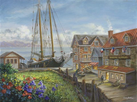 Framed Marine Supplies Print