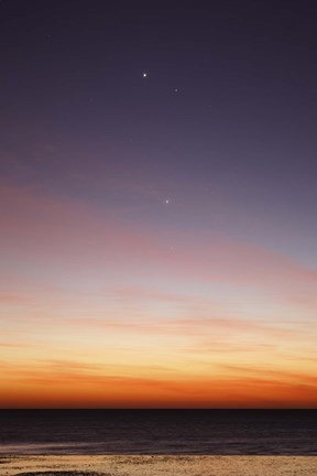 Framed Conjunction of Venus, Mercury, Jupiter and Mars Print