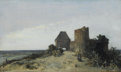 Framed Ruins Of The Chateau De Rosemont, Nievre, 1861 Print