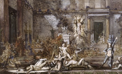 Framed Les Pretendants Or The Suitors Print