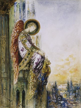 Framed Traveling Angel Print