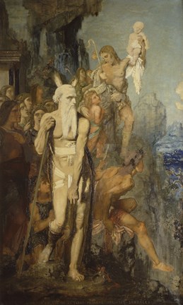 Framed Moses, In View Of The Promised Land, Removes His Sandals, 1854 Print