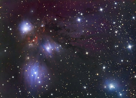 Framed NGC 2170, a reflection nebula located in the Constellation Monoceros Print