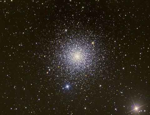 Framed Messier 3, a globular cluster in the Constellation Canes Venatici Print